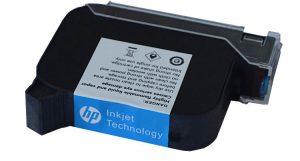 带HP Inkjet Technology象征的玄色墨盒