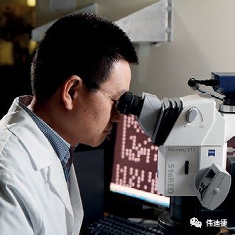 0_5-8 尝试室使用显微设备检测喷码质量