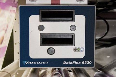 带VIDEOJET DataFlex 6320象征的设备面板