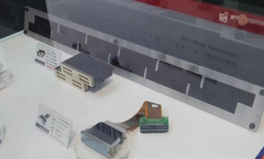 展台上展示的打印头部件