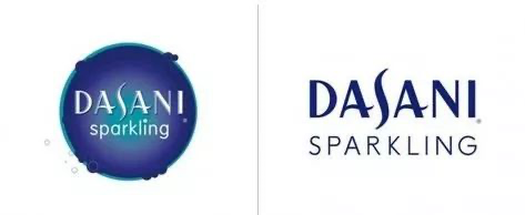 DASANI sparkling圆形象征与文字