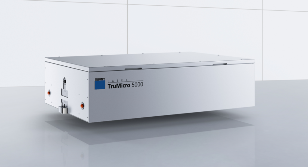 带TRUMPF TruMicro 5000象征的长方形设备