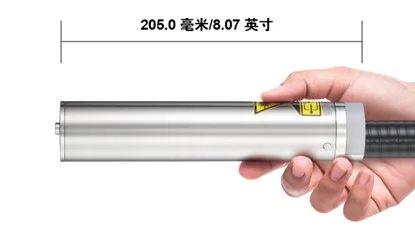 2020113000435346 手持银色圆柱组件及长度标注